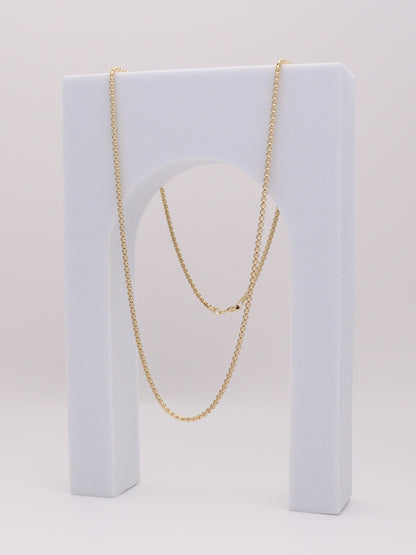 1.5mm Square Rolo Chain 19.5"