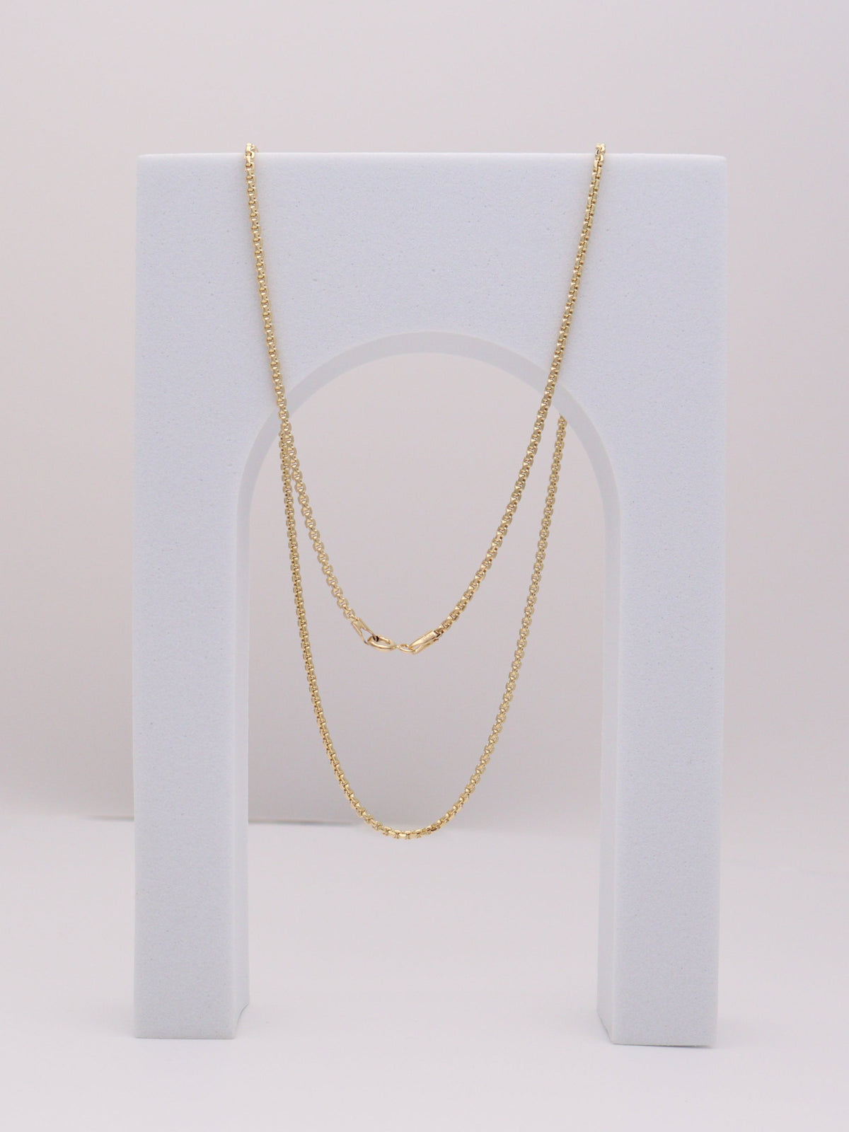 1.5mm Square Rolo Chain 19.5"
