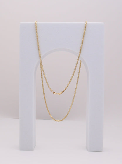 1.5mm Square Rolo Chain 19.5"