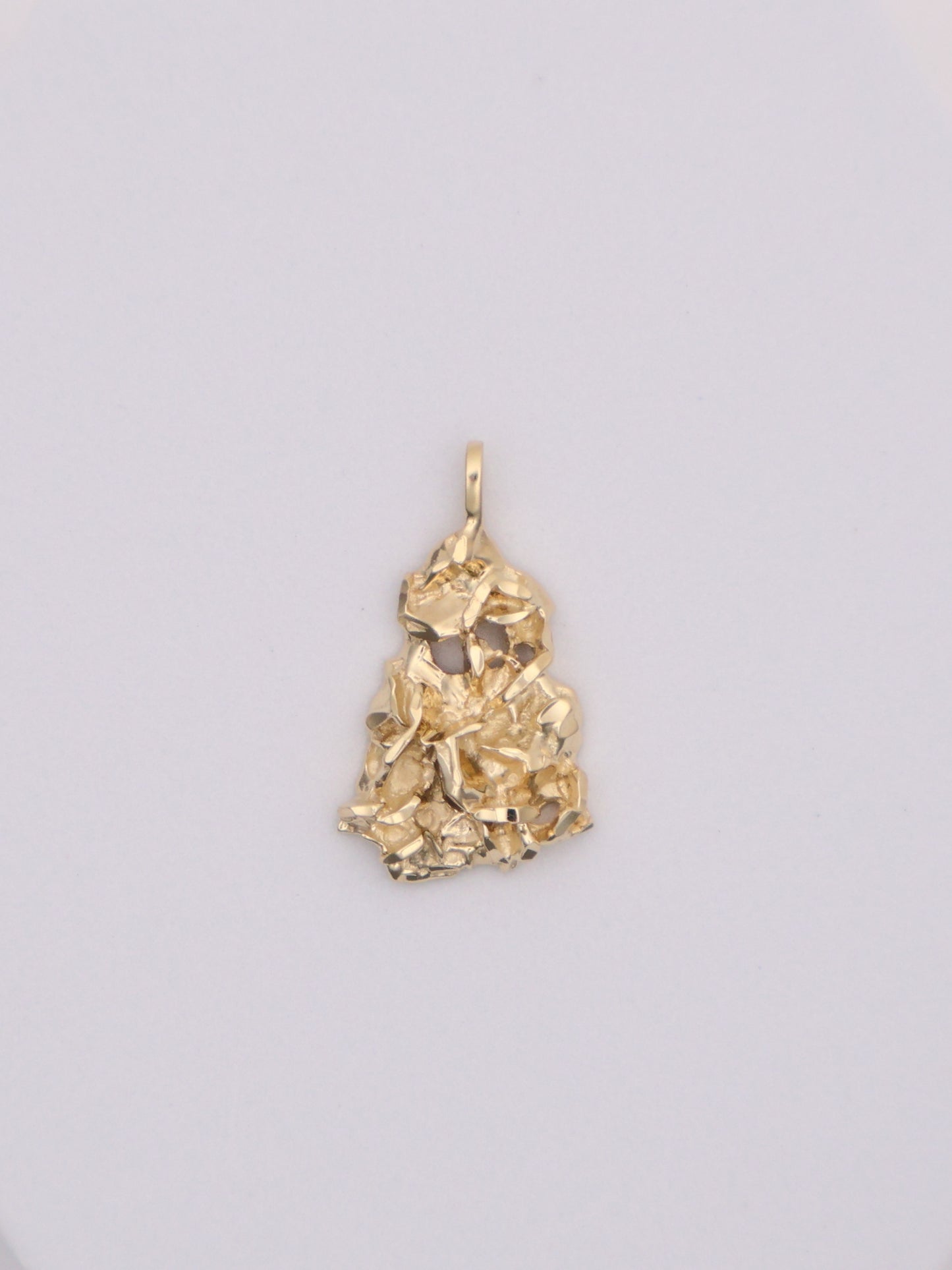 14k Gold Nugget Pendant