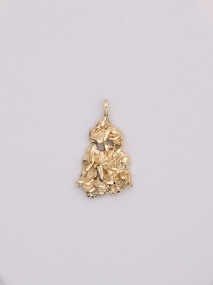 14k Gold Nugget Pendant