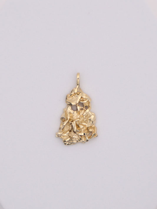 14k Gold Nugget Pendant