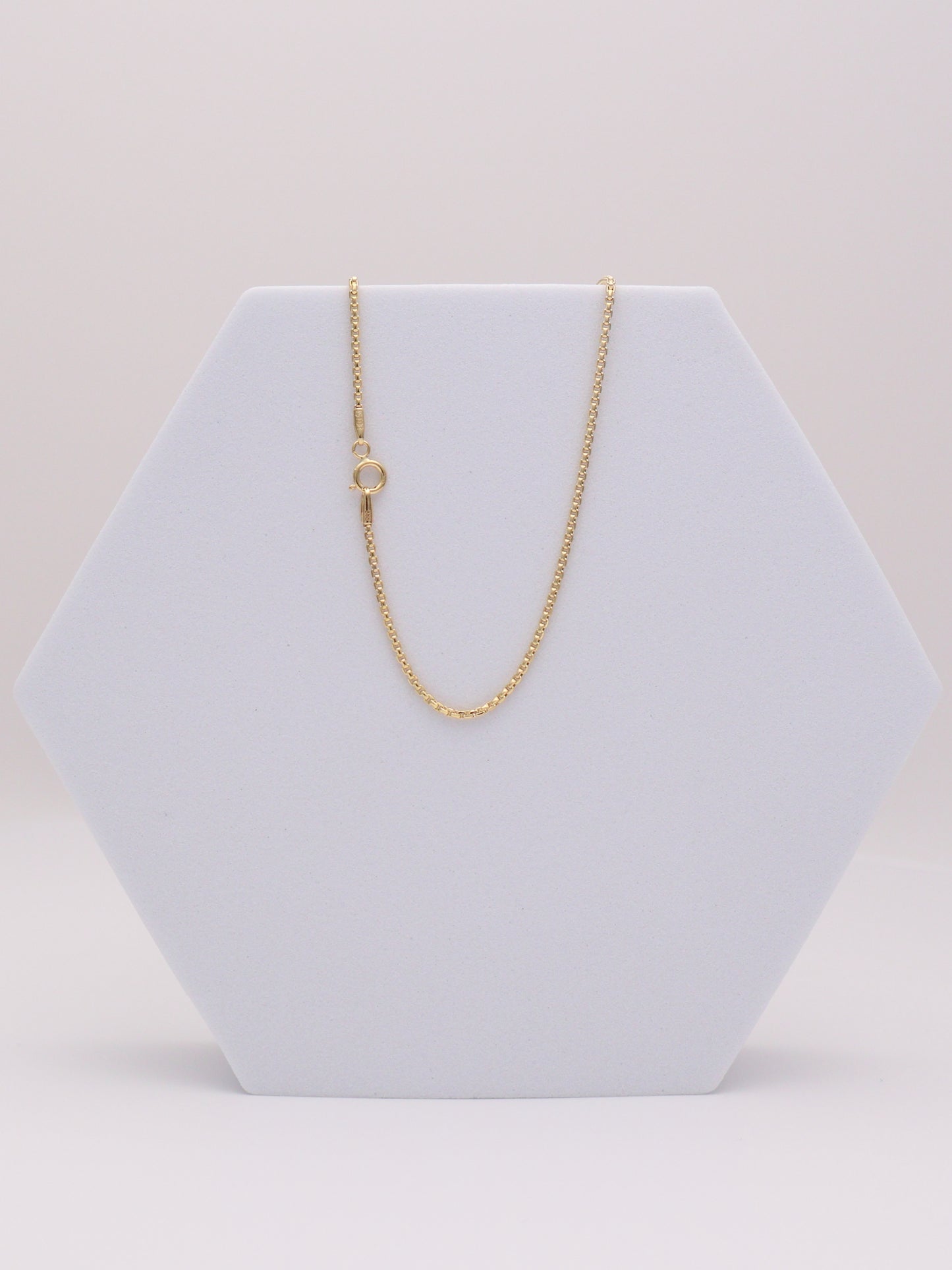 14k Gold Square Rolo Chain 1mm
