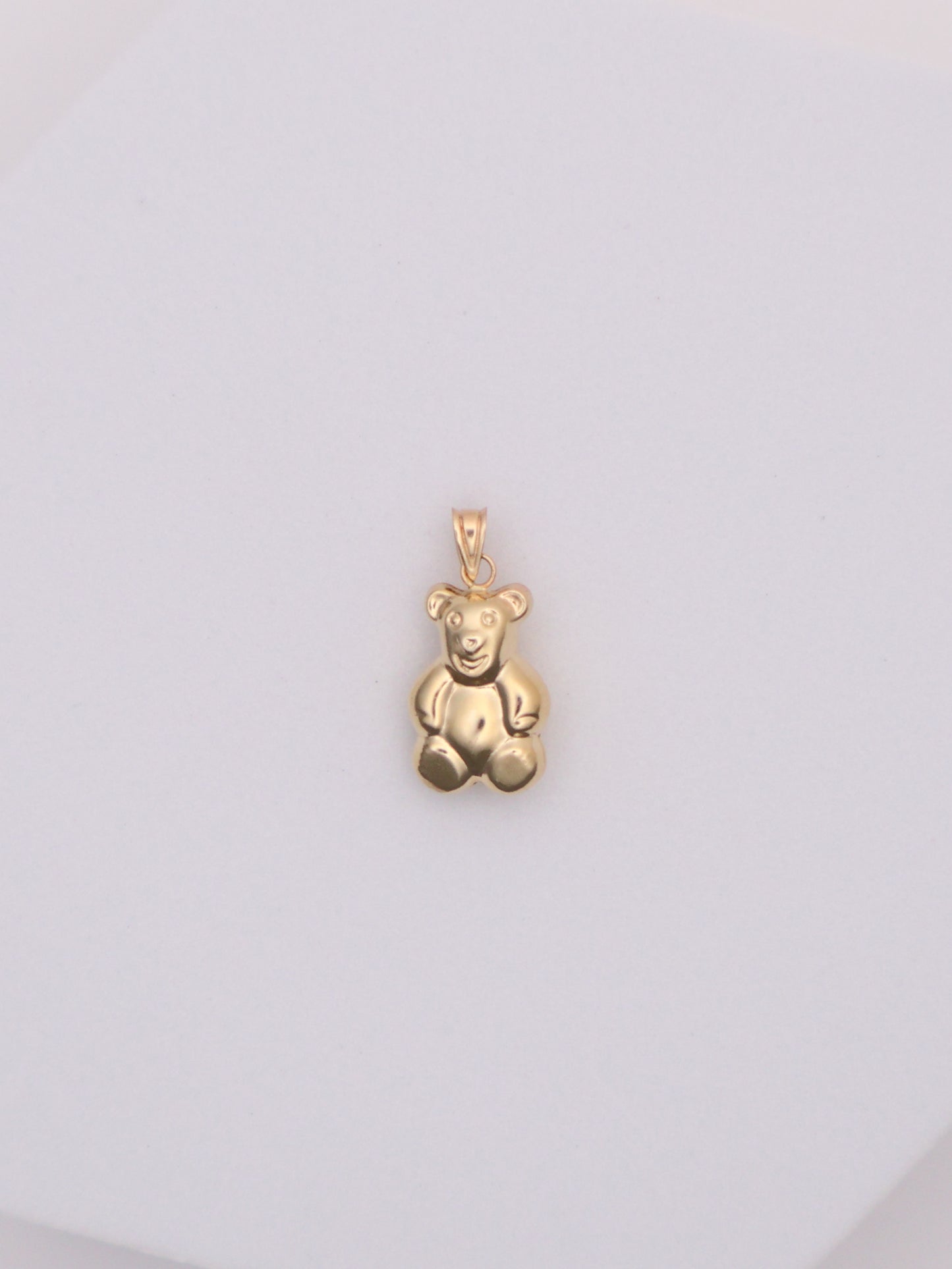 14k Gold Teddy Bear Pendant