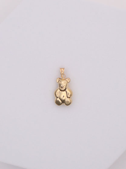 14k Gold Teddy Bear Pendant
