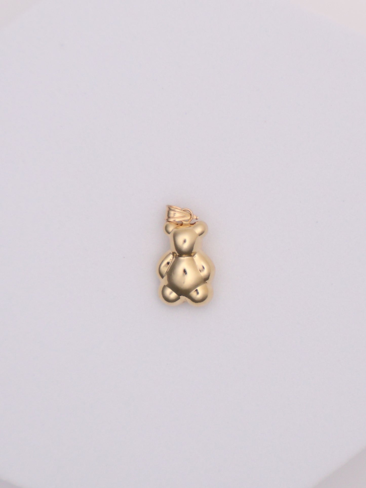 14k Gold Teddy Bear Pendant