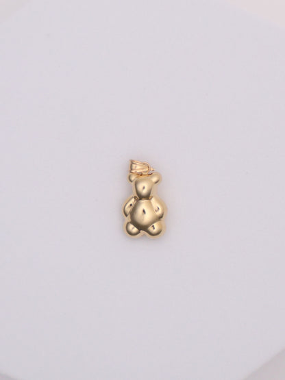 14k Gold Teddy Bear Pendant