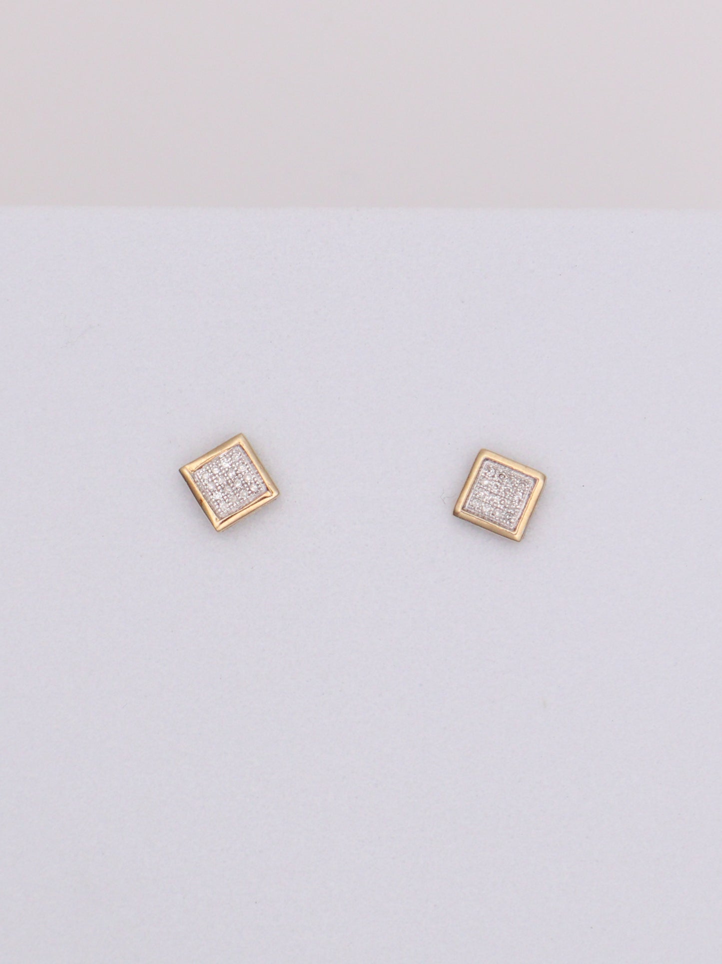 10k Gold Diamond Chip Earrings
