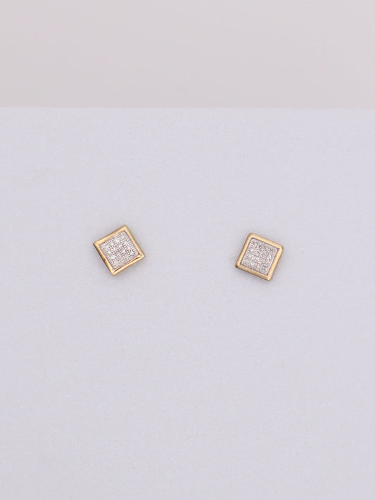 10k Gold Diamond Chip Earrings