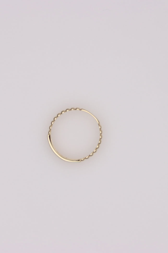 Double Beaded Bands with Round Clear Stones