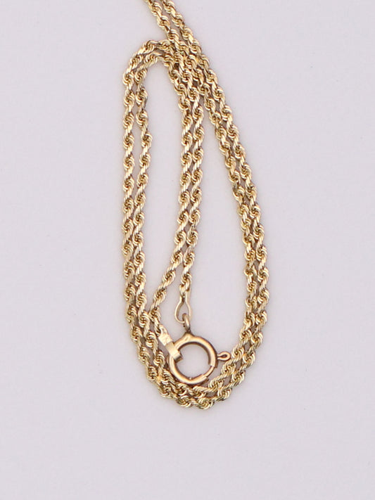 14k Rope Necklace