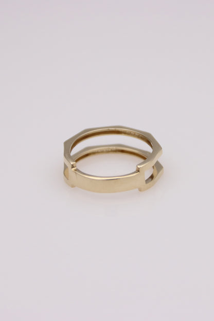 Double Geometric Band Ring