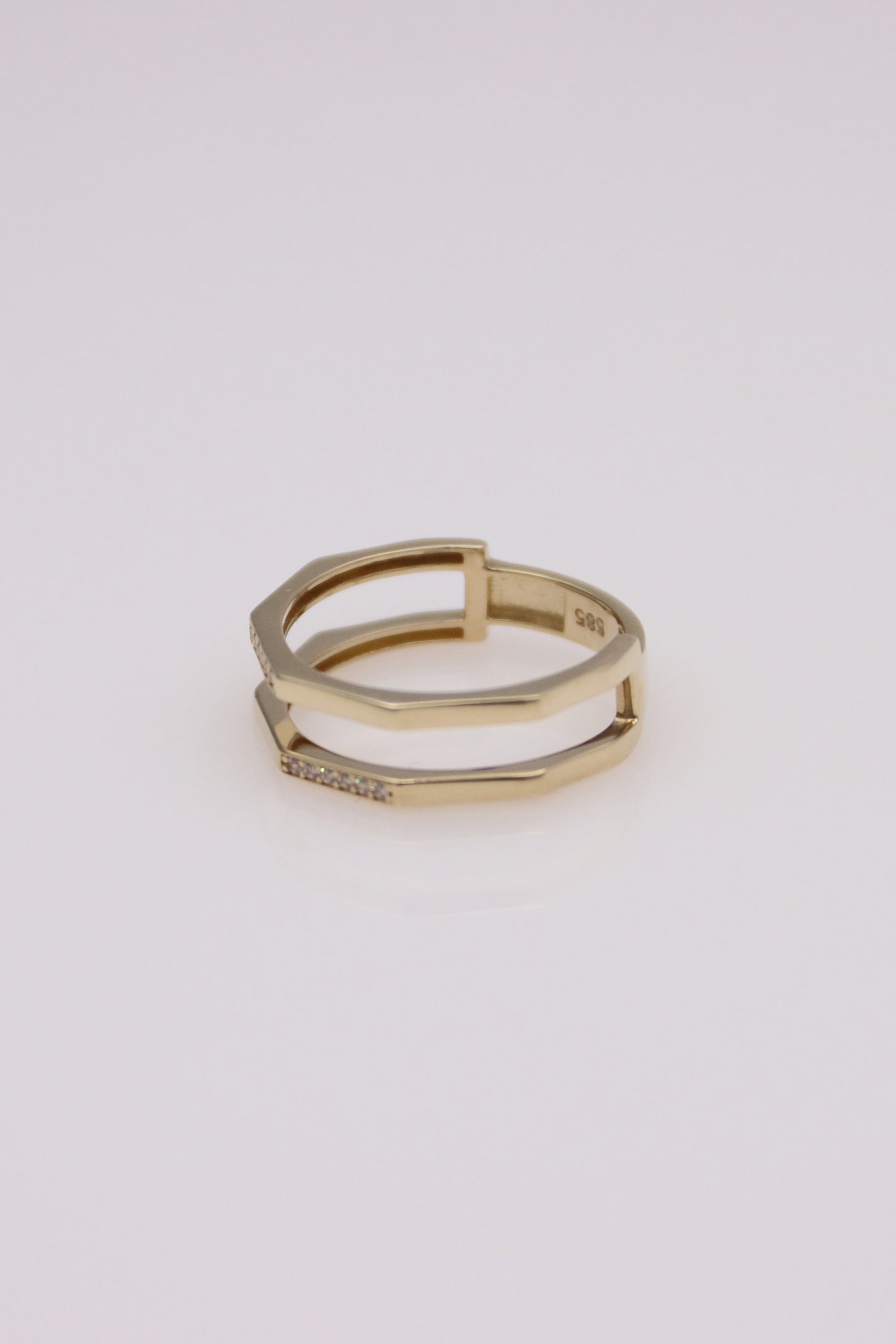 Double Geometric Band Ring