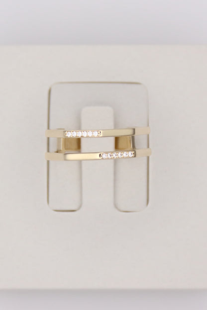 Double Geometric Band Ring