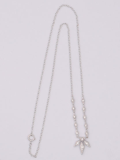 10k WG Disney Snowflake Necklace