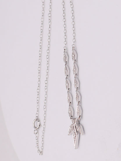 10k WG Disney Snowflake Necklace