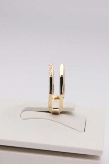 Double Geometric Band Ring