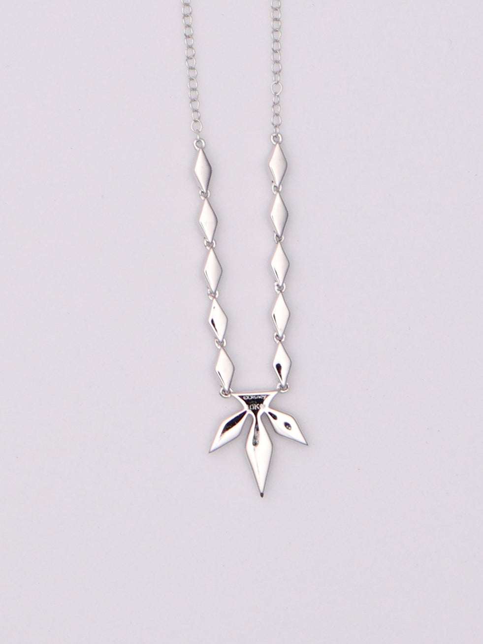 10k WG Disney Snowflake Necklace