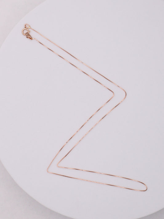 14k RG Box Chain
