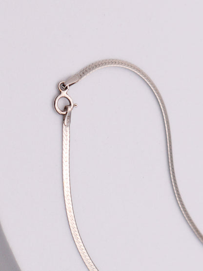 14k WG Herringbone