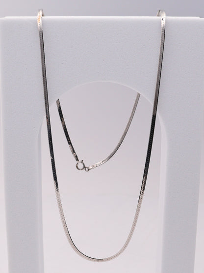 14k WG Herringbone