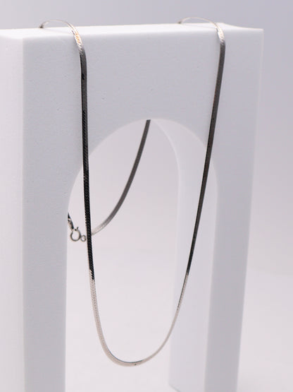 14k WG Herringbone