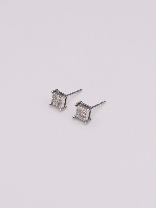 10k WG Diamond Earrings