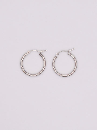 14k WG Hoops