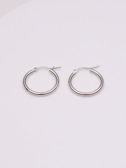 14k WG Hoops