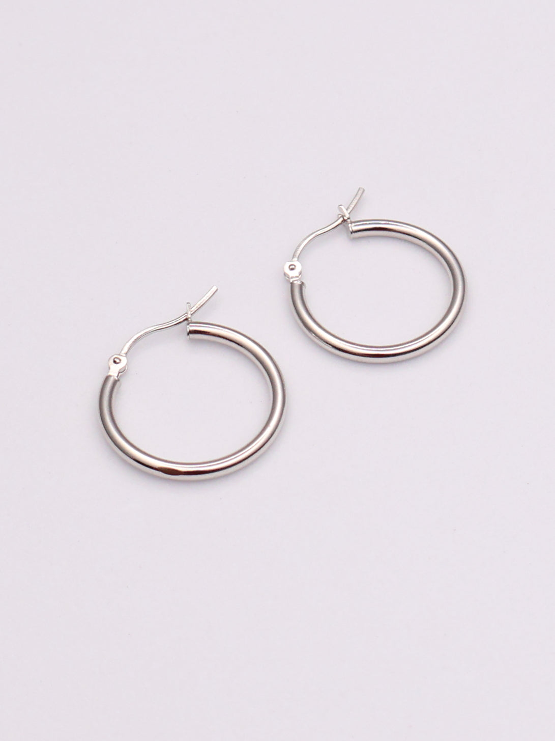 14k WG Hoops