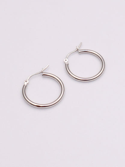 14k WG Hoops