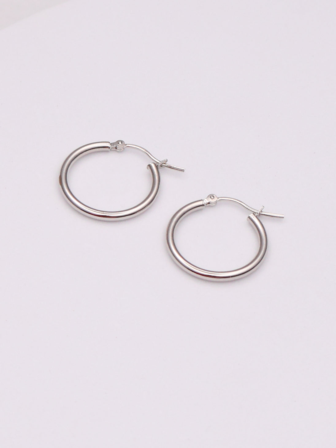 14k WG Hoops