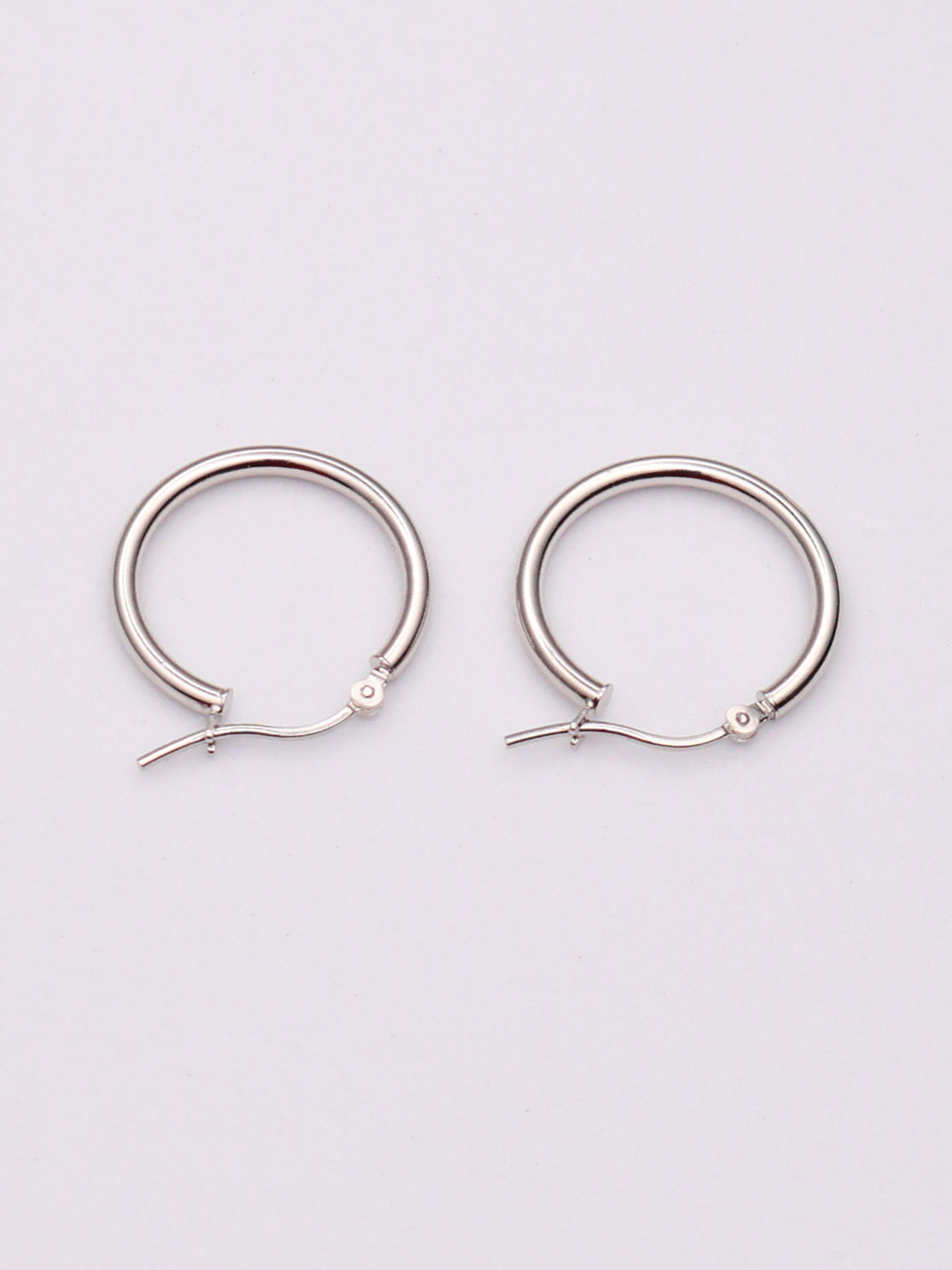 14k WG Hoops