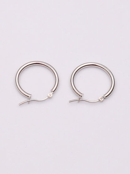 14k WG Hoops
