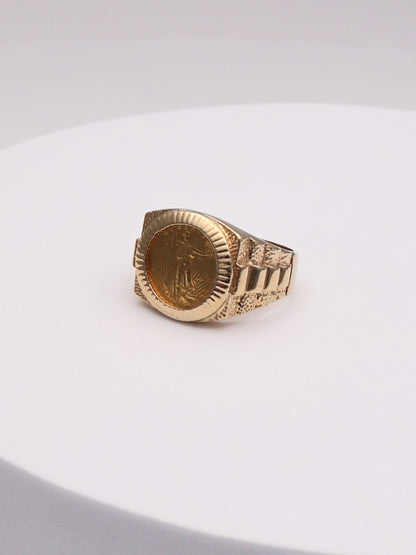 14k & 22k Liberty Coin Ring