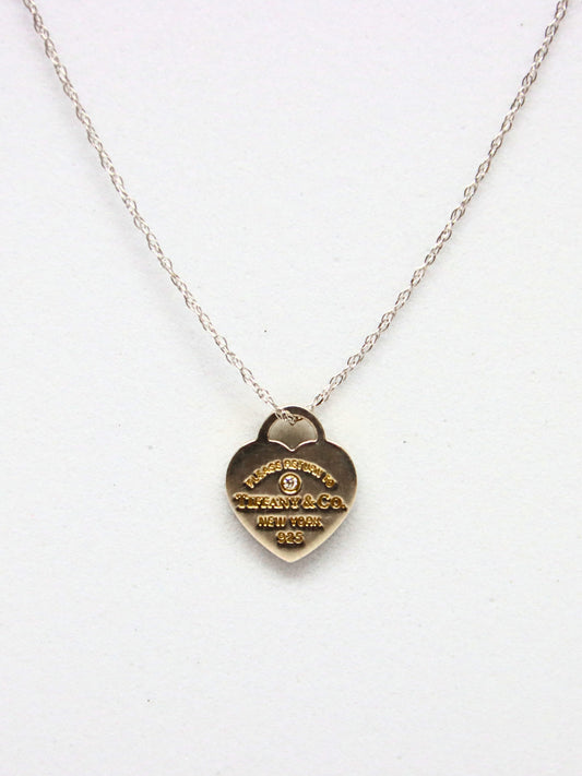 925 Tiffany & Co Heart Tag Pendant