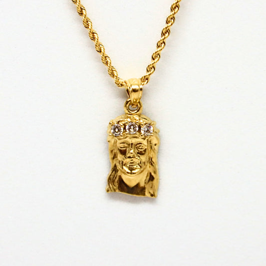 10k Jesus Pendant
