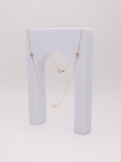 10k Yellow Gold Cross Necklace