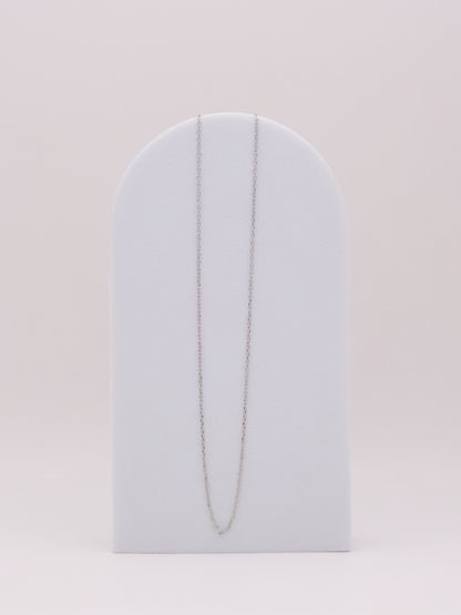 14k White Gold Dainty Necklace