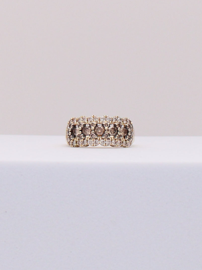 14k Le Vian Chocolate & Champagne Diamond Ring