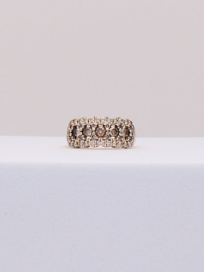 14k Le Vian Chocolate & Champagne Diamond Ring