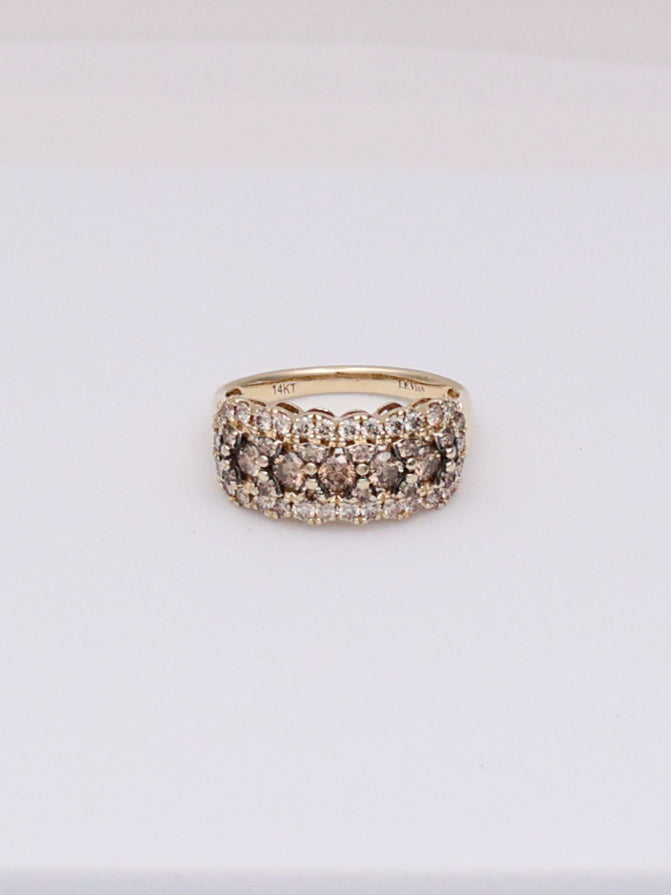 14k Le Vian Chocolate & Champagne Diamond Ring