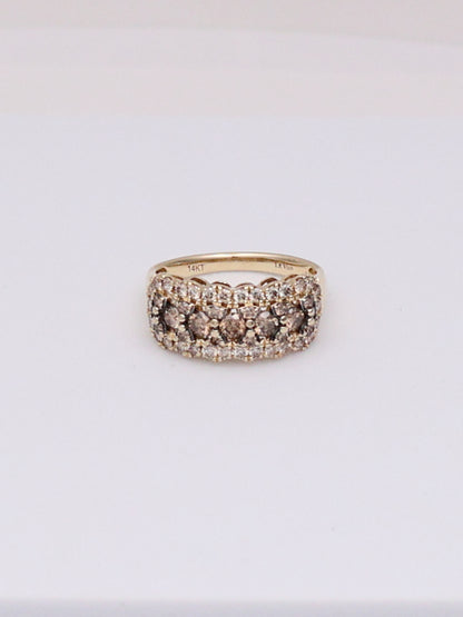 14k Le Vian Chocolate & Champagne Diamond Ring