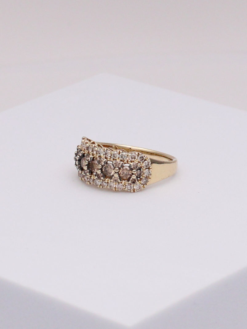 14k Le Vian Chocolate & Champagne Diamond Ring