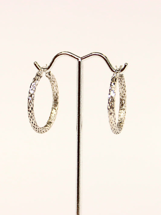 14k WG Hoops