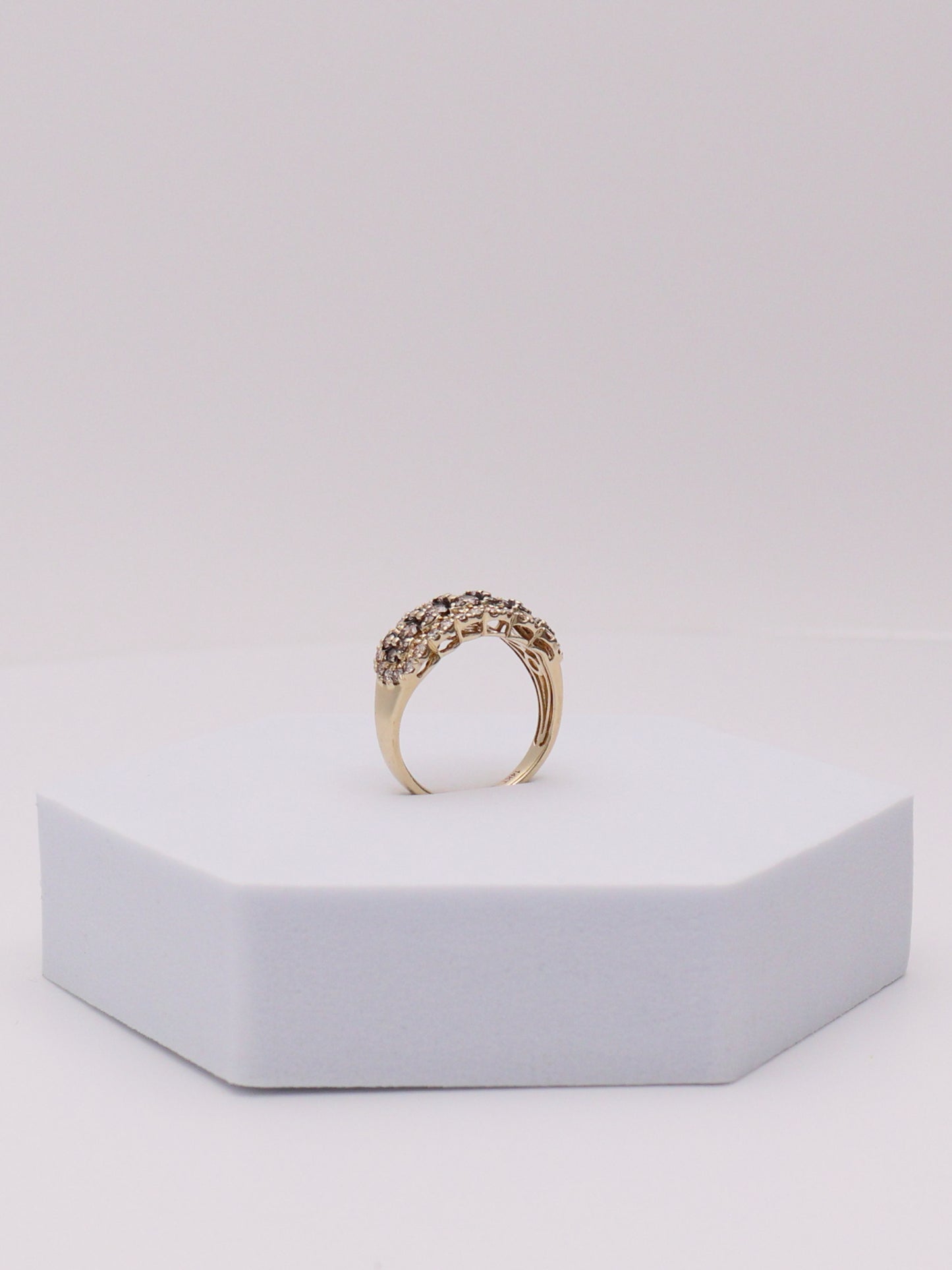 14k Le Vian Chocolate & Champagne Diamond Ring