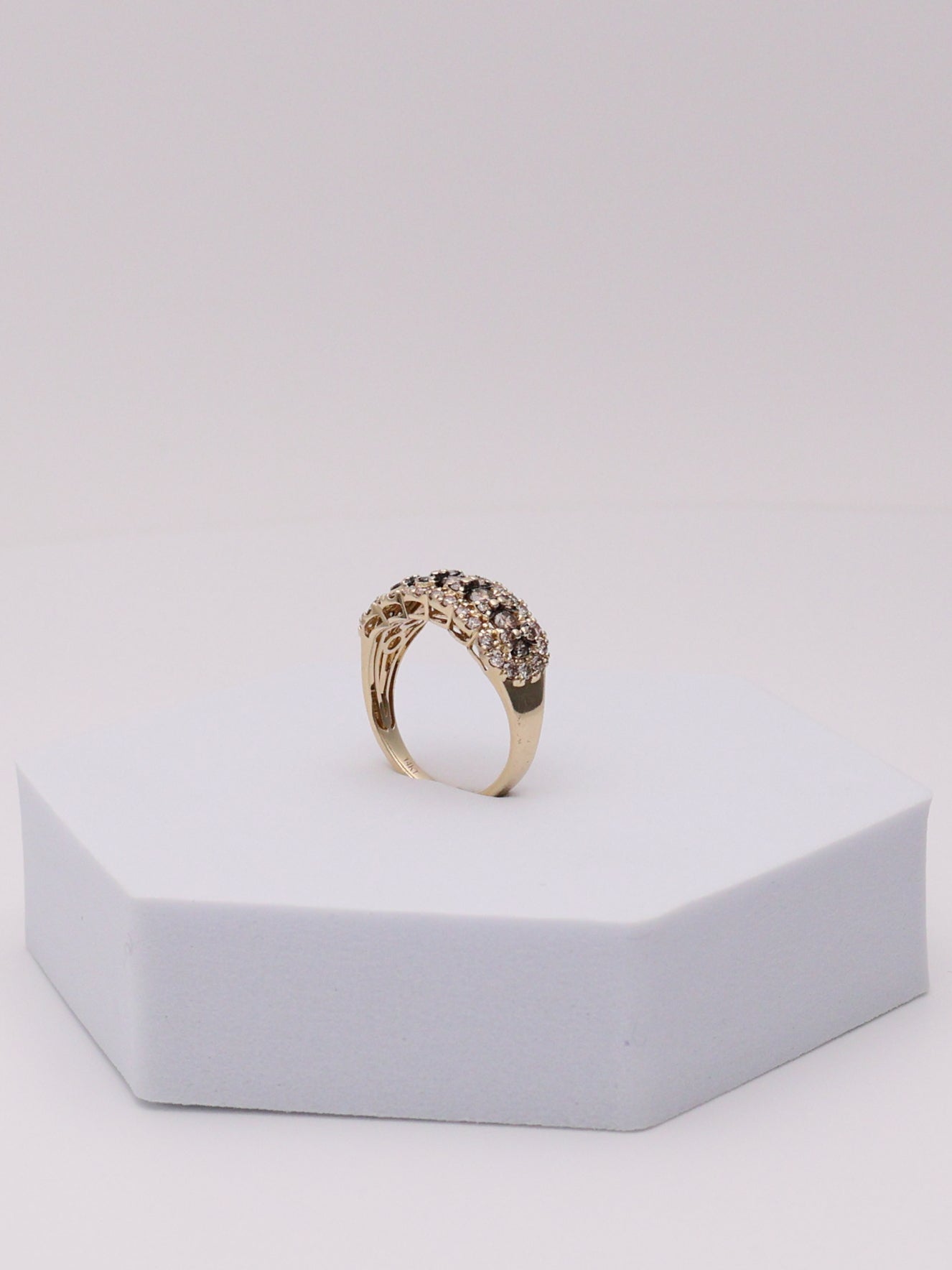 14k Le Vian Chocolate & Champagne Diamond Ring