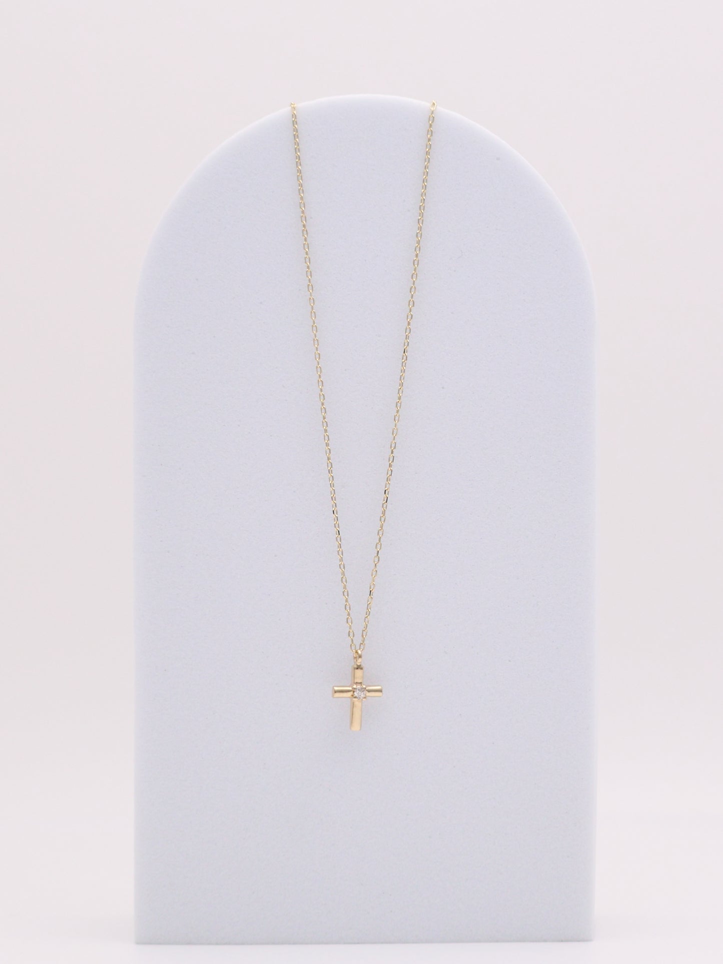 14k Diamond Cross Necklace