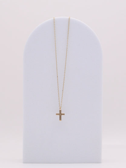 14k Diamond Cross Necklace