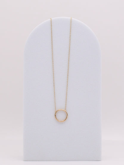14k Circle Necklace